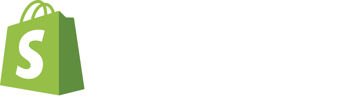 shopify logo blanco